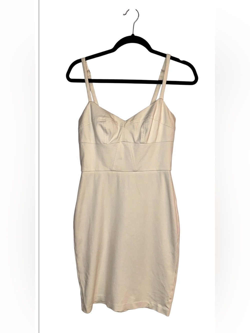 Amanda Uprichard Mini Dress Bustier Top Spaghetti Strap Ivory Medium -runs small